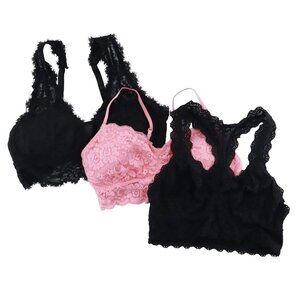 Aerie Lace Bralette Bundle Womens M Multi Pretty‎ Feminine Dainty Coquette